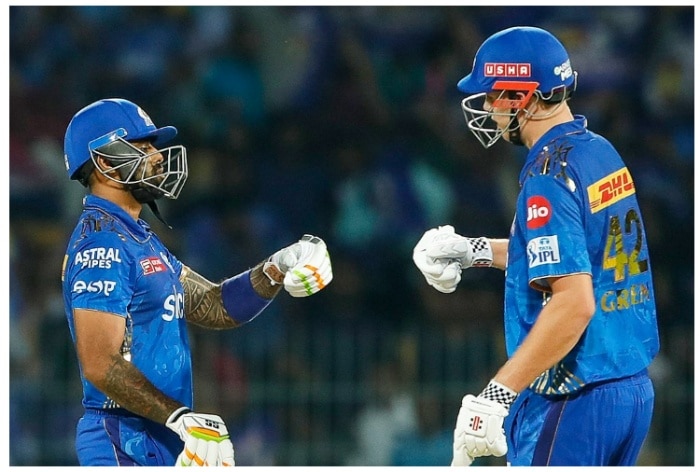 Cameron Green, Cameron Green news, Cameron Green updates, Cameron Green in IPL, Cameron Green in IPL 2023, Cameron Green IPL hundred, Cameron Green and Suryakumar Yadav, Suryakumar Yadav in IPL, Suryakumar Yadav in IPL 2023, Suryakumar Yadav mumbai Indians, Suryakumar Yadav batting stats in IPL, IPL 2023, Mumbai Indians,
