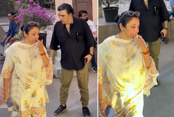 Anupamaa Actress Rupali Ganguly Breaks Down at Nitesh Pandey's Last Rites - Watch