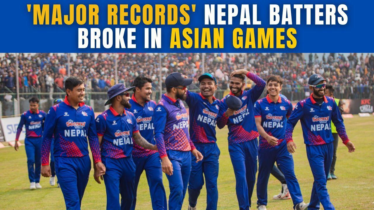 Nepal Cricket Break Several Record In T20I Against Mongolia In Asian Games 2023 | WATCH