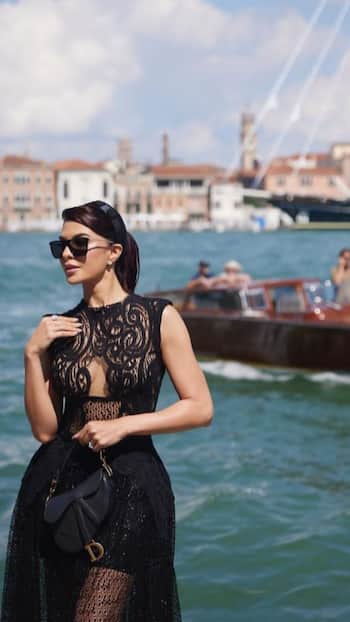 Jacqueliene Fernandez is One Sexy Lady in Black Sheer Dress