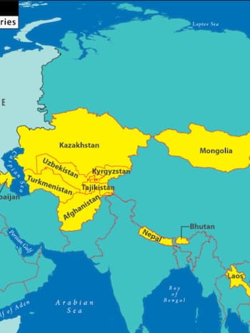 ?????? ?? 10 landlocked countries