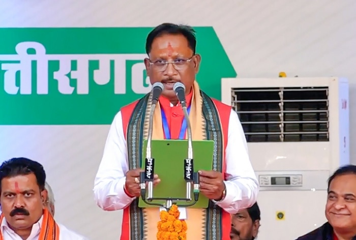 Video: Vishnu Deo Sai Takes Oath As Chhattisgarh CM In Presence Of, PM Modi, Shah, BJP Top Brass