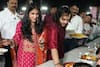 Radhika Merchant Radiates Elegance in Red-Pink Sharara Suit by Sabyasachi at First Pre-Wedding Event 'Anna Seva' - See Pics