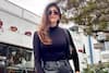 Sanjana Sanghi Looks Drop Dead Gorgeous in Black Leather Pants and Turtle Neck as She Soaks The California Sun - See Photos