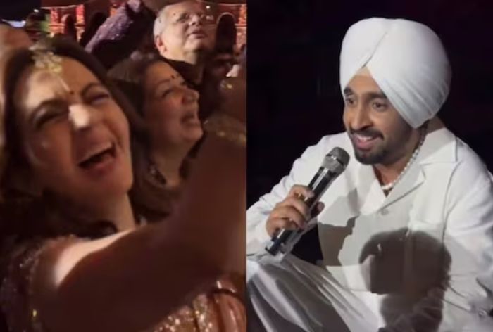 Diljit Dosanjh Gets a Crash Course in Gujarati from Nita Ambani at Anant Ambani’s Pre-Wedding Celebration – WATCH