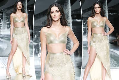 Ananya Panday Stuns in Hot Bralette Blouse And Lehenga, Pics