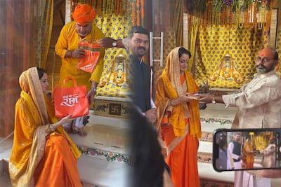 Pics: Kangana Ranaut Seeks Blessings at Ram Mandir, Ayodhya Before Tejas' Release