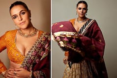 Blouse Designs 2023: Neha Dhupia Rocks Traditional Lehenga With Modern Touch in New Photoshoot - See Pics Blouse Designs 2023: Neha Dhupia Rocks Traditional Lehenga With Modern Touch in New Photoshoot - See Pics