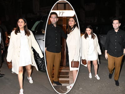 Parineeti Chopra-Raghav Chadha Enjoy Dinner Date in Mumbai - See Viral Pics