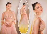 Rakul Preet Singh Looks Like a Dream In Dual-Tone Lehenga - See Pics