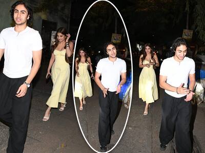 Raveena Tandon's Daughter Rasha Blushes Hard as Arhaan Khan Makes Her Laugh in Date Night Pics